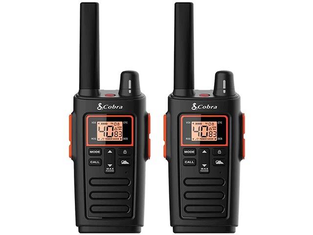 Weather-Resistant 32-Mile Range 2-Way Radio, Black, 2/Pack (Rx380)