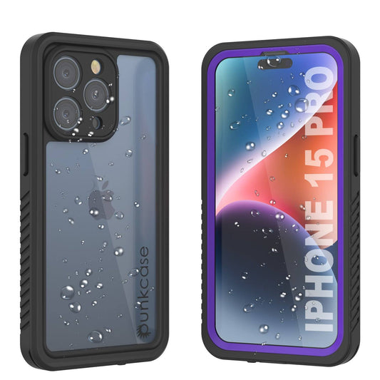 15 Pro Waterproof Ip68 Case,  [Light Blue] [Studstar Series] [Slim Fit] [Dirtproof]