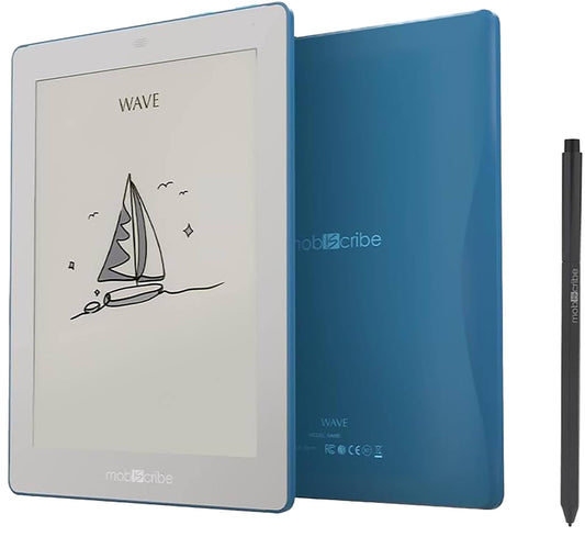 Wave - Black & White | 7.8 64gb Waterproof E-Book Reader For Reading, Writing & Sketching | Glare-Free Paper-Like Display | Bluetooth