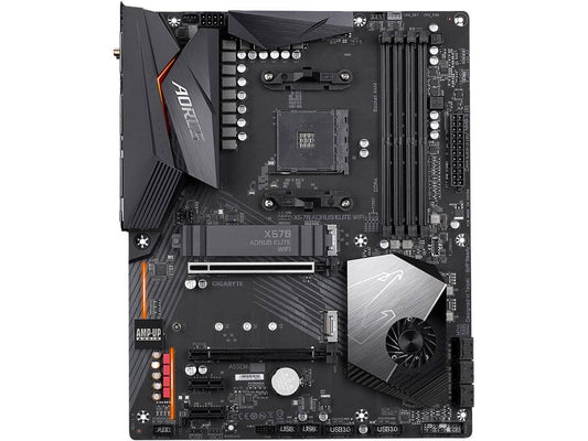 X570 Aorus Elite Wifi Ryzen Am4 Atx Motherboard 4xddr4 4xpcie 2xm.2 Realtek Alc1200 Hda Intel Gbe Lan 6xsata 1xusb-C 10xusb3.2