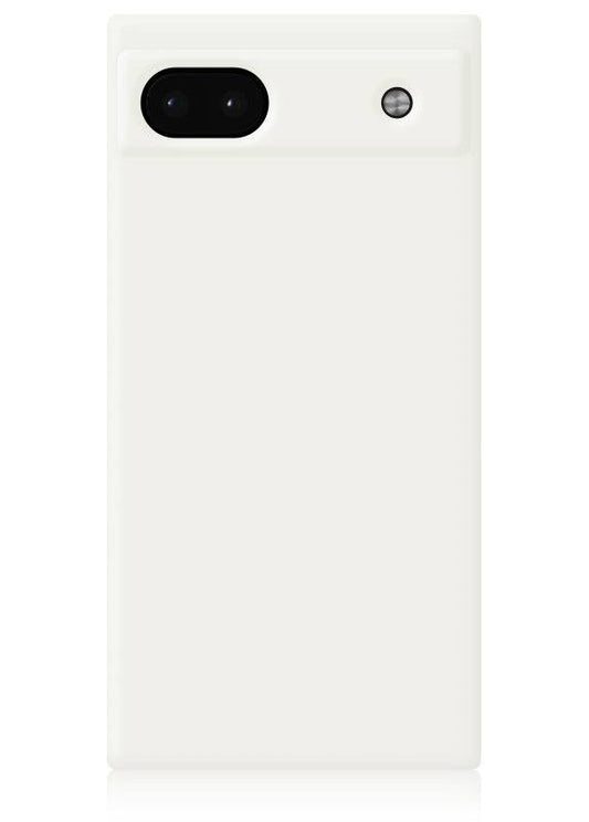 White Square Pixel Case - Black/White - Phone Case