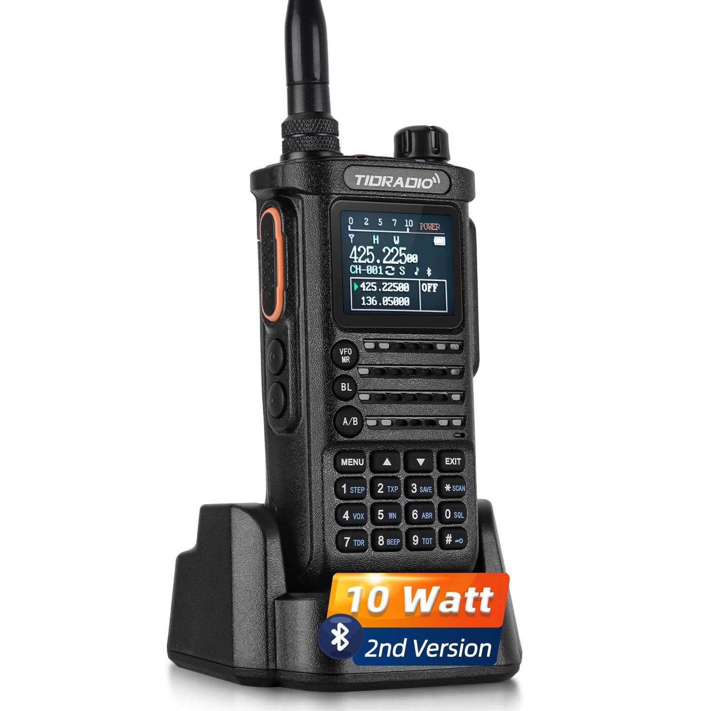 2nd Gen Tidradio Td-H8 Ham Radio 10watt 2500mah Battery Capacity Solid Performance Handheld Two-Way Radio Wireless Programming Module With Repeater