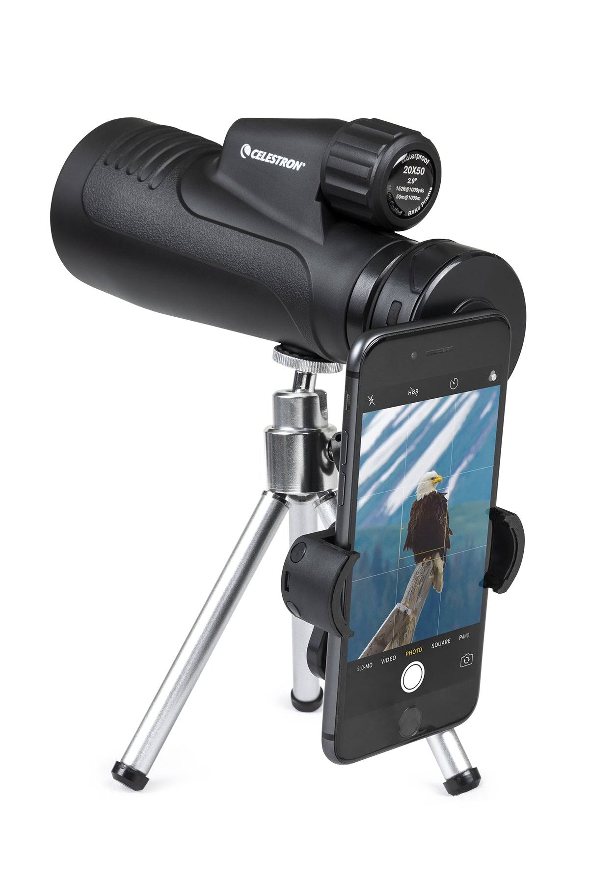 20x50mm Outland X Monocular With Tripod, Smartphone Adapter