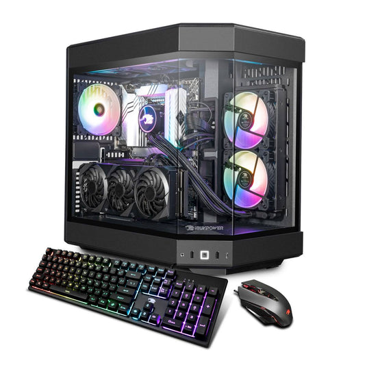 Y60 Black Gaming Desktop Pc - Intel Core I7 14700kf - Nvidia Geforce Rtx 4070 12gb - 32gb Ddr5 Ram - 2tb Nvme - Black