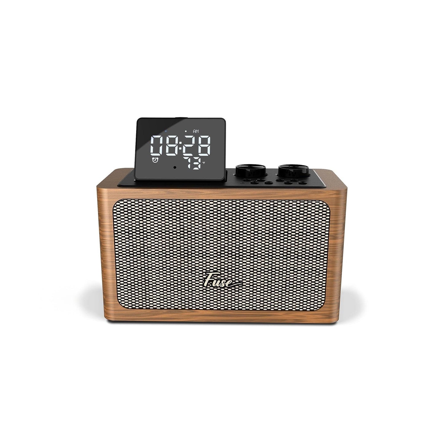 Zide Vintage Retro Radio With Alarm Clock Black