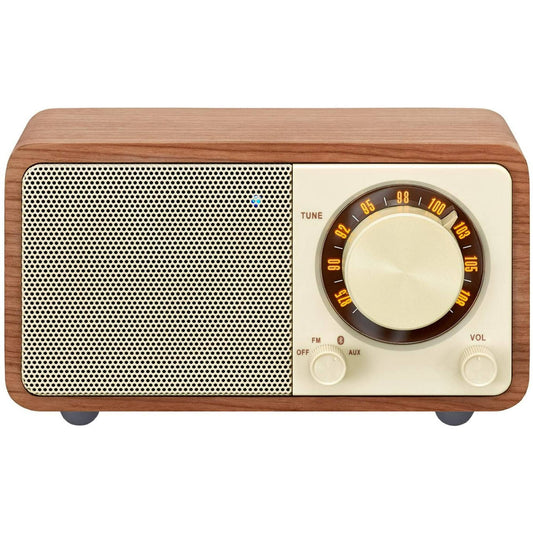 Wr-7wl Mini Bluetooth Speaker With Fm Radio - Walnut