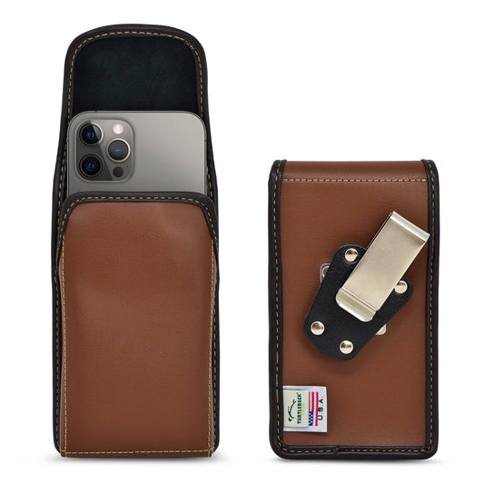 13 12 & Pro Vertical Holster Case Brown Leather Executive Clip