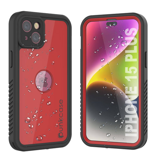 15 Plus Waterproof Ip68 Case,  [Red] [Studstar Series] [Slim Fit]