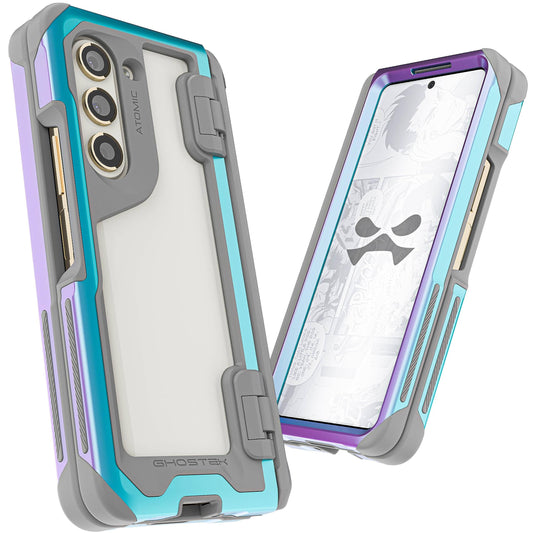 Z Fold 5 Protective Clear Aluminum Cases — Atomic Slim Galaxy Z Fold 5 / Orange