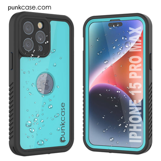 15 Pro Max Waterproof Ip68 Case,  [Light Green] [Studstar Series] [Slim Fit] [Dirtproof]