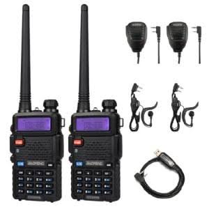 2 Pack Uv-5rtp Tri-Power 8/4/1w Two-Way Radio Transceiver (Uv-5r Upgraded Version With Tri-Power), Dual Band 136-174/400-520mhz True 8w High