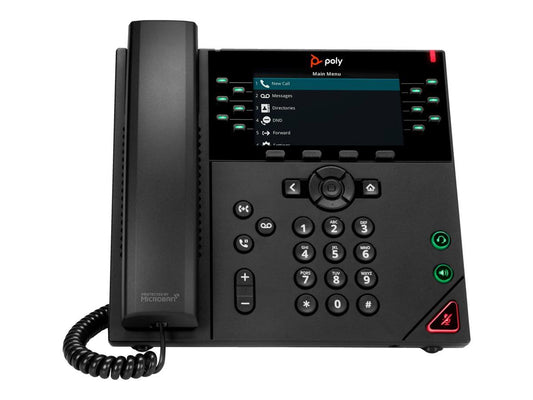 Vvx 450 Ip Phone - Corded - Corded - Desktop Wall Mountable - Black (89k71aa#Aba)