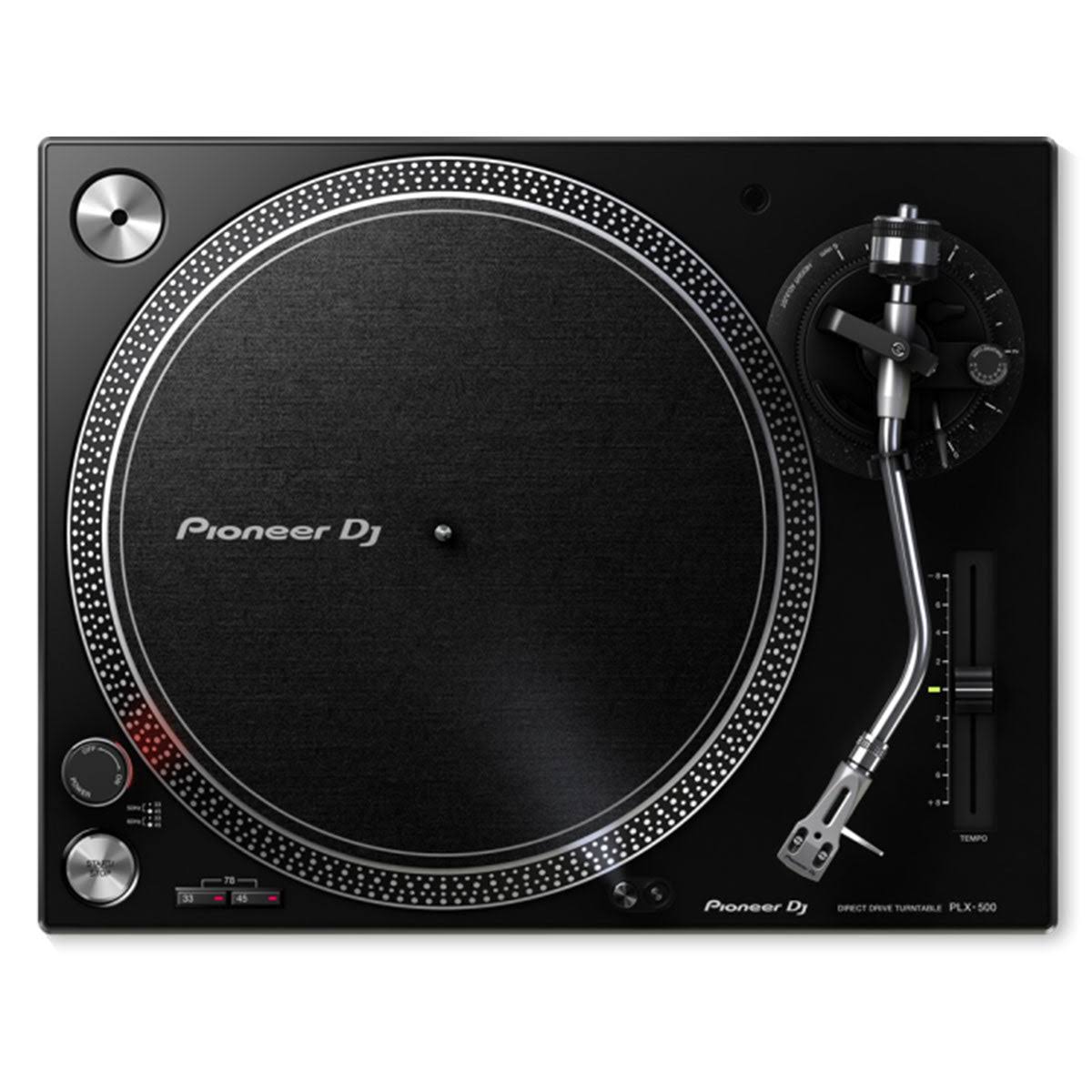 (2) Plx-500 High-Torque Direct Drive Turntables With Djm-S5 Scratch Mixer & Black Carry Case Package