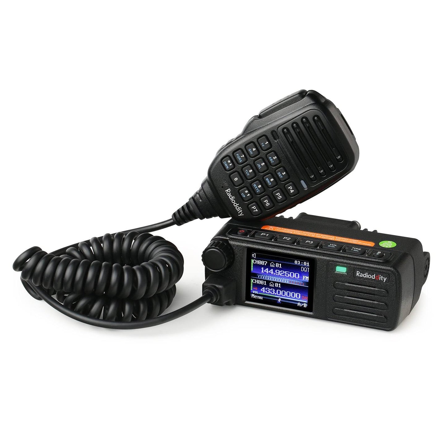 [Newest Cps & Firmware] Db25-D Dual Band Dmr Mobile Radio, 20w Vhf Uhf Digital Transceiver With Gps Aprs, 4000ch 30,000 Contacts, Dual