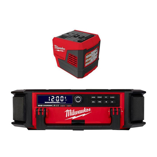 2950-20-2846-20 M18 Lithium-Ion Cordless Packout Radio/Speaker With Built-In Charger With M18 175-Watt Powered Compact Inverter