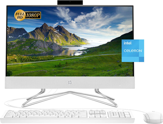 2022 Newest All-In-One Desktop, 21.5 Fhd Display, Intel Celeron J4025 Processor, 8gb Ram, 256gb Pcie Ssd, Webcam, Wifi, Hdmi, Rj-45, Wired