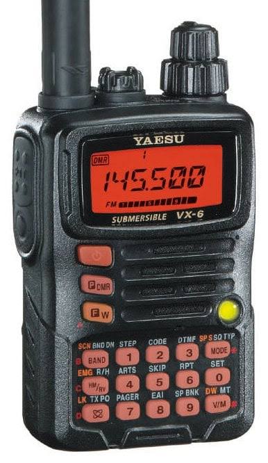 3 Items - Includes Yaeus Vx-6r Multi-Band 2m/70cm 5w 220 1.5w Handheld Radio With The New Radiowavz Antenna Tape (2m - 30m) And Ham Guides