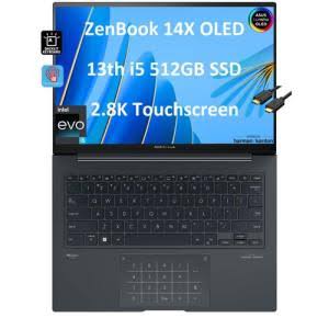 Zenbook 14 14x Oled 14.5/Inch Qhd+(2880x1800)120hztouchscreen(Intel 13th Gen I5-13500h(Beat I7-1250u),8gb Ram,512gb Ssd)Business Laptop