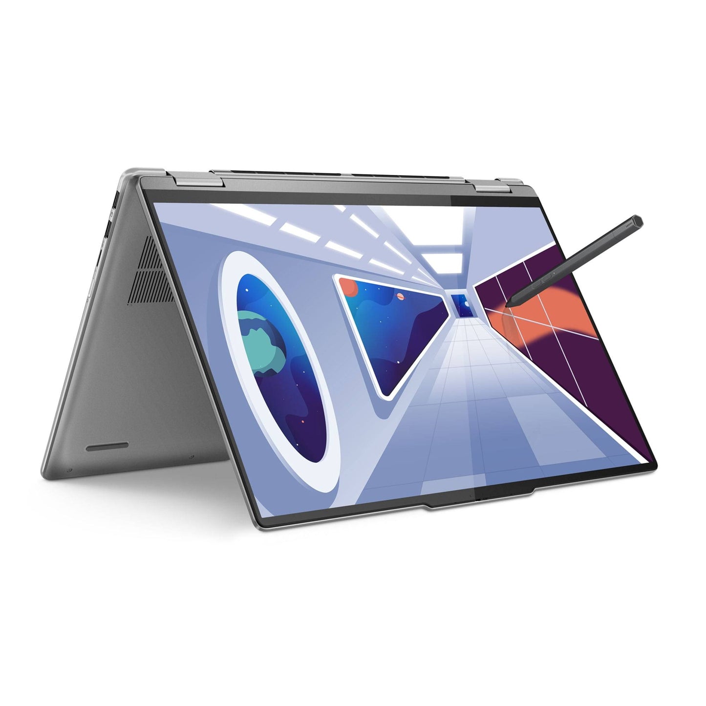 Yoga 7 16 Wuxga 2 In 1 Touch Screen Laptop - Amd Ryzen 5 7535u - 8gb Memory - 512gbssd - Arctic Grey 83bs0000us