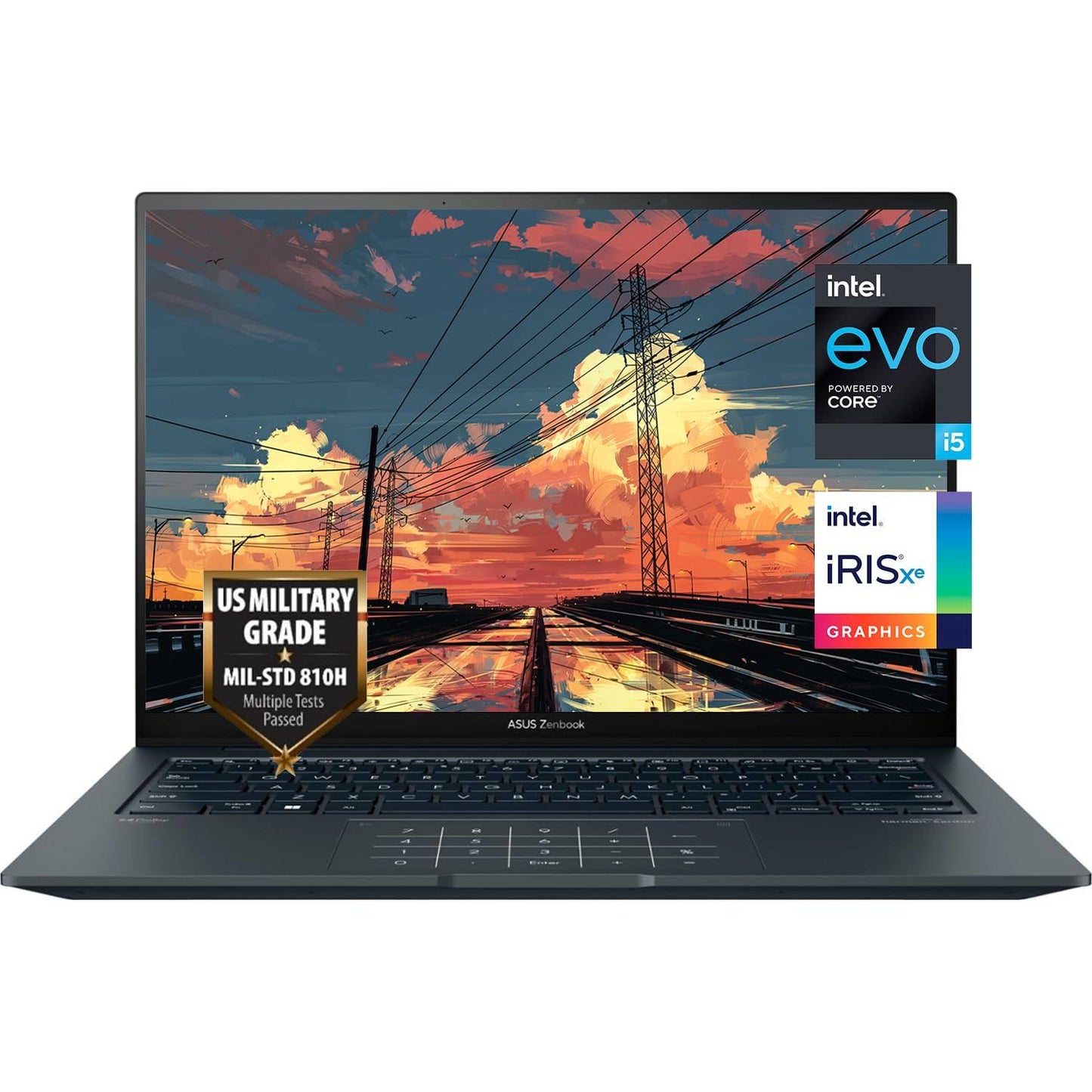 Zenbook 14.5 2.8k (2880 X 1800) 120hz Oled Touchscreen, Intel Core I5-13500h (Beats I7-1360p), Backlit Keyboard, Fingerprint, Harman/Kardon,