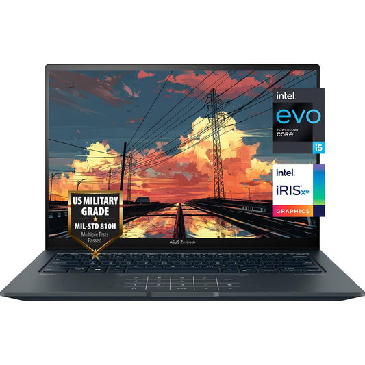 Zenbook 14.5 2.8k (2880 X 1800) 120hz Oled Touchscreen, Intel Core I5-13500h (Beats I7-1360p), Backlit Keyboard, Fingerprint, Harman/Kardon,